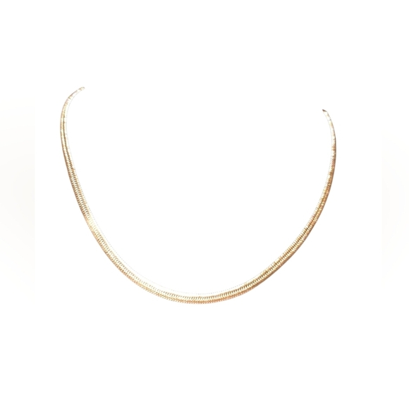 Elegant Golden Color  Necklace 4mm 16.5" Length - Picture 2 of 5